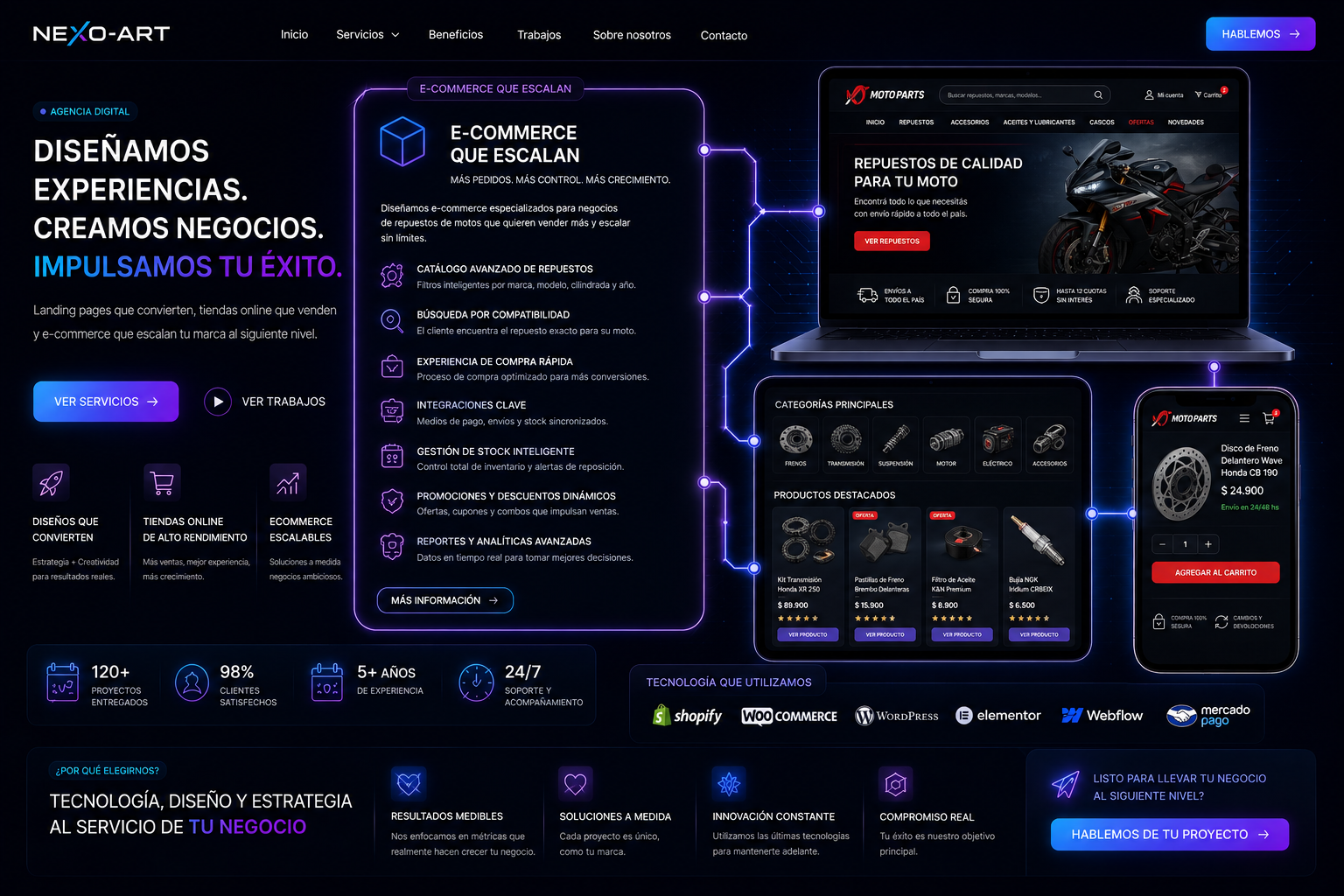 Motopartes E-Commerce Showcase